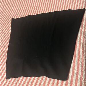Talbots Black Zippered A-line wool skirt